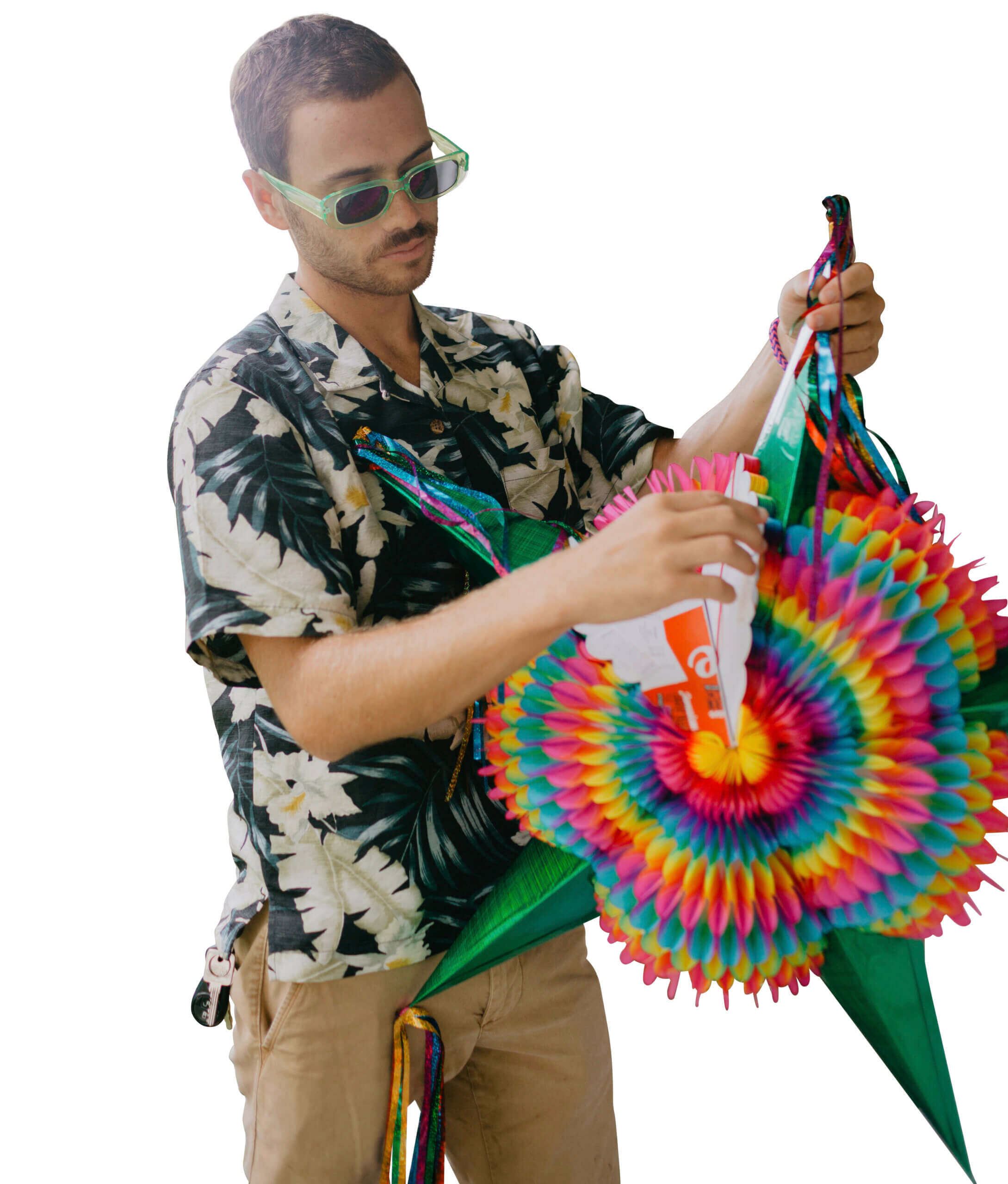 Extra Large Mexican Star Piñata with Red Cones and 30 Ft Rope, Holds 3 LBS  of Pinata Filler, 32 Unfolded, Large Piñatas de Cumpleaños, Pinatas for