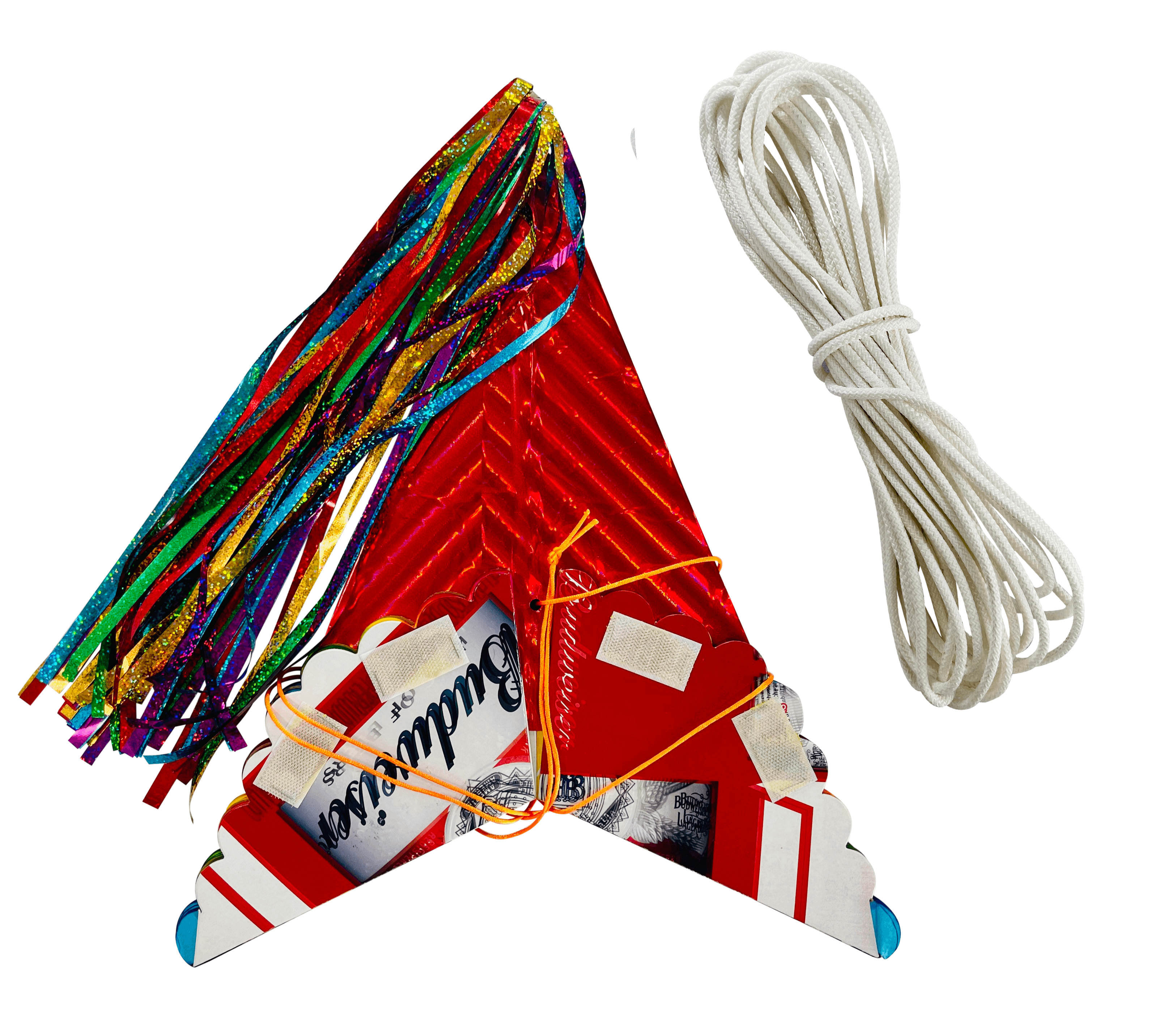 Extra Large Rainbow Mexican Star Piñata with 30 Ft Rope Included, Extra  Velcro, Extra Sturdy Red Cones, Holds 4 Pounds