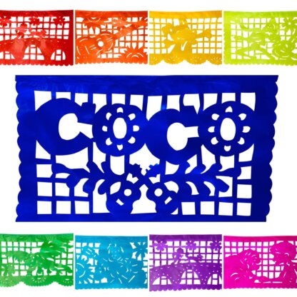 Coco inspired papel picado flags.