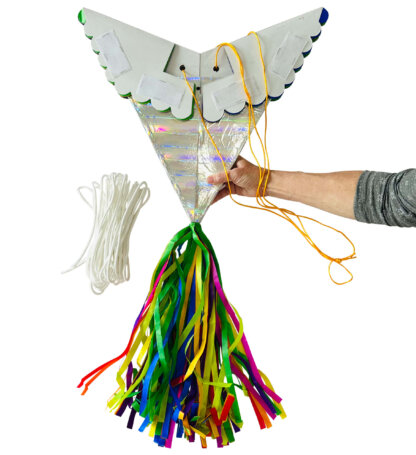 Jumbo Rainbow Mexican Star Piñata with 30 Ft Rope Included, Holds 5 Pounds of Pinata Filler - Image 12