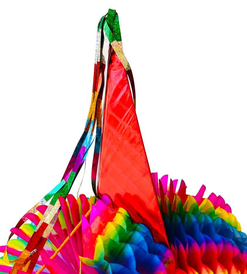 Extra Large Mexican Star Piñata with Multicolor Cones and 30 Ft Rope  Included, Holds 3 Pounds of Pinata Filler - TexMex Fun Stuff
