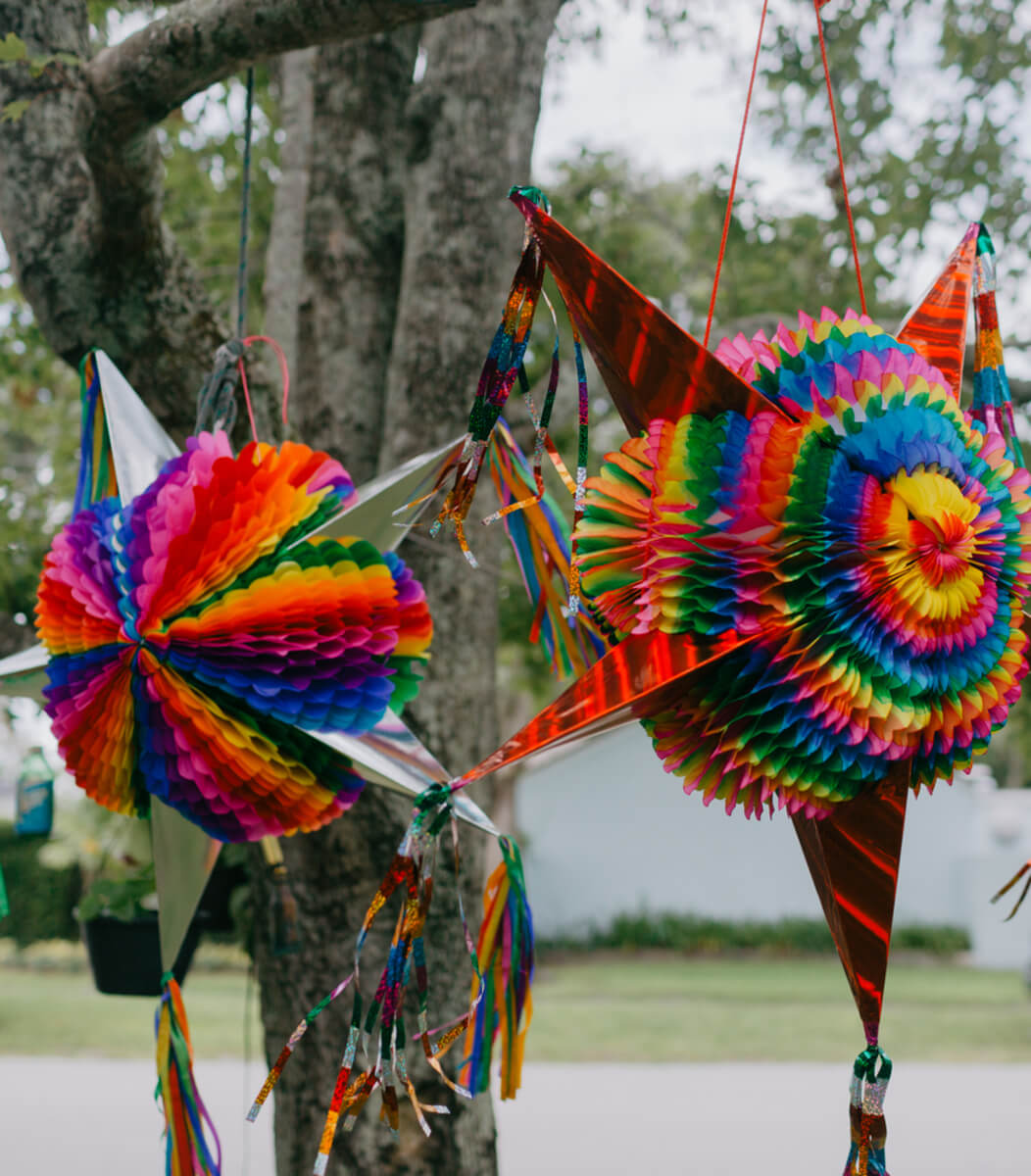 Extra Large Mexican Star Piñata with Red Cones and 30 Ft Rope Included,  Holds 3 Pounds of Pinata Filler